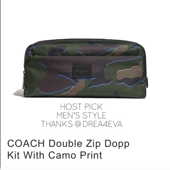 Coach Other - 🎉HP🎉🆕 Coach Double Zip Dopp Kit with Camo Print